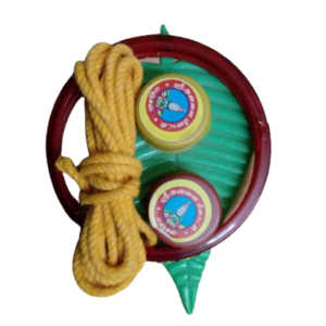 Naachaas Leaf Pattern Kumkum with Bangles and Yellow Thread Return Gift Set (51 pcs)