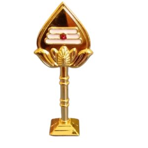 Naachaas Gold Plated 4 inch Lord Muruga Vel Idol for Pooja Room/Car Dashboard/Office Room