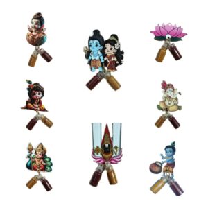 Naachaas Handmade, Fancy Haldi & Kumkum Bottle Set Mixed Designs/Model Retrun Gifts for Housewarming/Wedding/Pooja/Other Holy & Spiritual Functions Pack of 25pcs